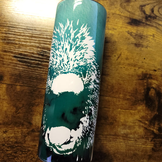 Prehensile tailed porcupine Green Watercolor Tumbler (Made to Order)