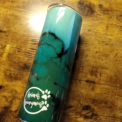 Vaso de acuarela verde de puercoespín de cola prensil (hecho a pedido)