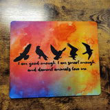 Birds of Prey - Animals Love Me - Watercolor Mousepad (Made to Order)