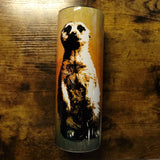 CUSTOM Name/Saying - Meerkat Tan Watercolor Tumbler (Made to Order)