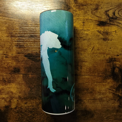 Chimp Love Protect Conserve Green Watercolor Tumbler (Made to Order)