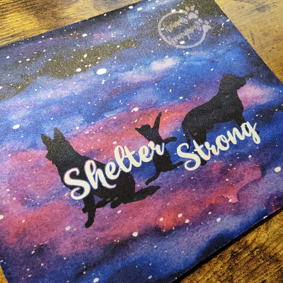Shelter Strong Dogs and Cat - Galaxy Mousepad (Made to Order)