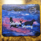 Shelter Strong Dogs and Cat - Galaxy Mousepad (Made to Order)
