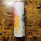 Vaso de salpicaduras de cosas salvajes de perros pintados (hecho a pedido)