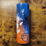 Cougar LPC on Blue Orange Watercolor Tumbler (Made to Order)