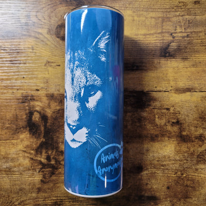 Cougar LPC on Light Blue Watercolor Tumbler (Made to Order)