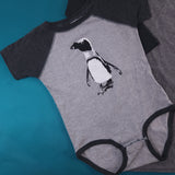 African Penguin Infant Raglan Onsie