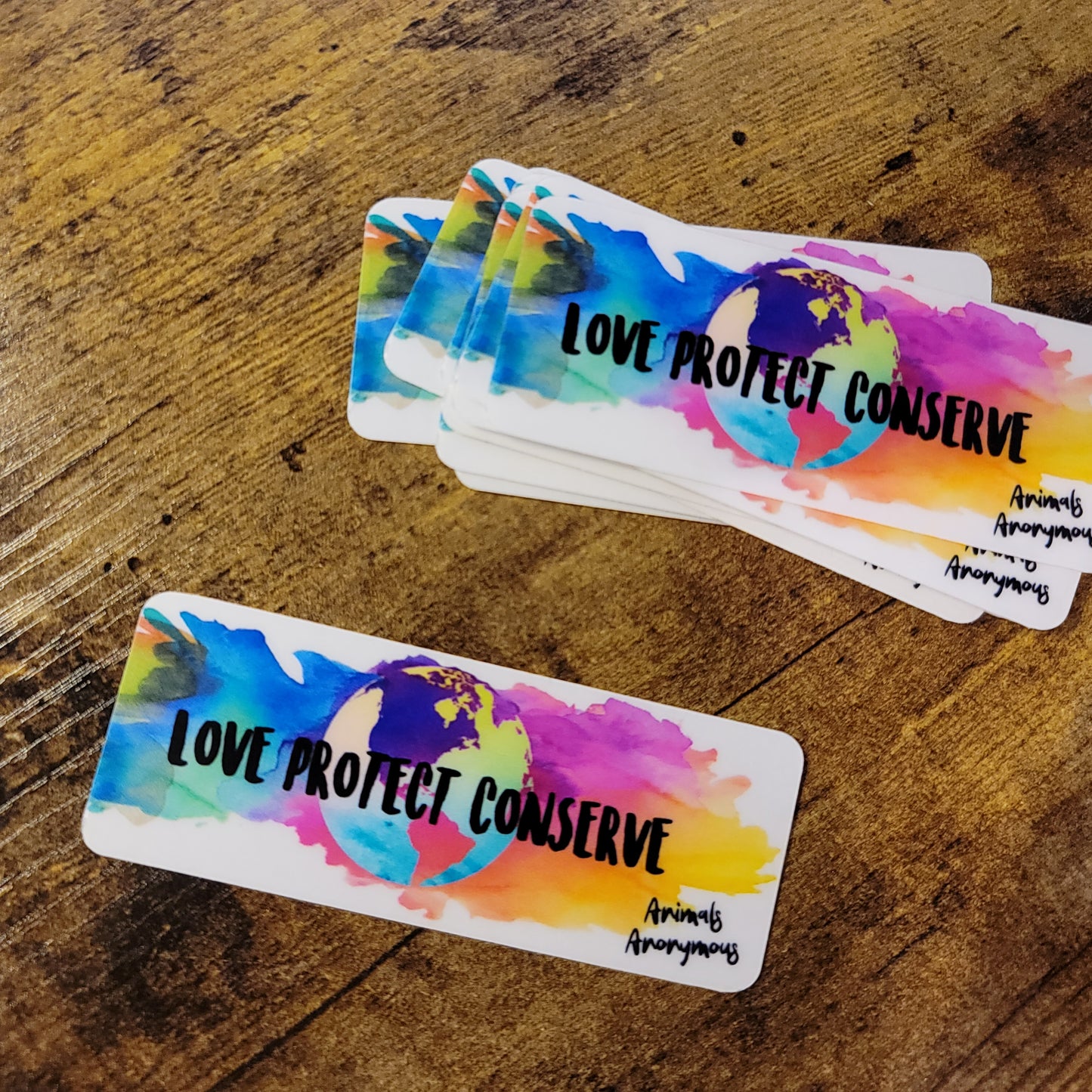 Love Protect Conserve (Earth in Center) - Sticker