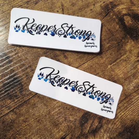 Keeper Strong Blue Paws - Sticker