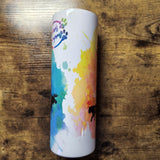Find me Wild Thing Mixed Species Rainbow Watercolor Tumbler (Made to Order)