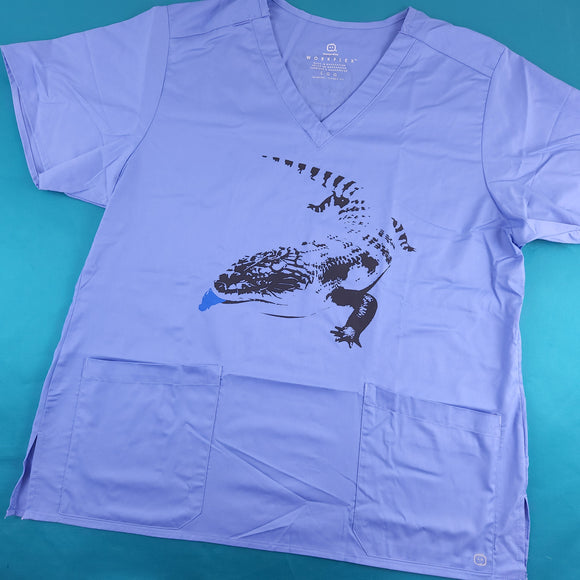 Blue Tongued Skink Scrub Top
