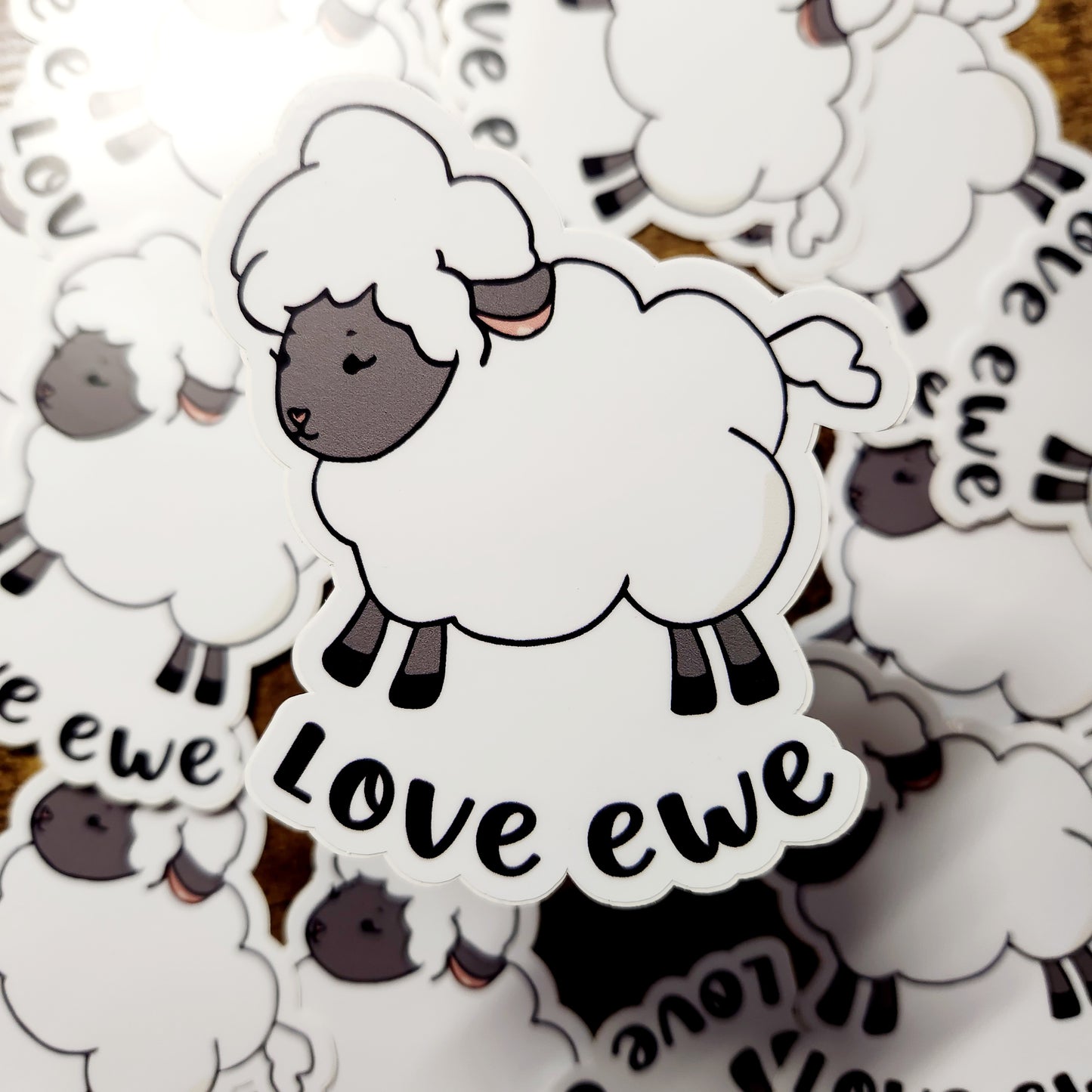 Sheep Sketch - Love Ewe - Sticker