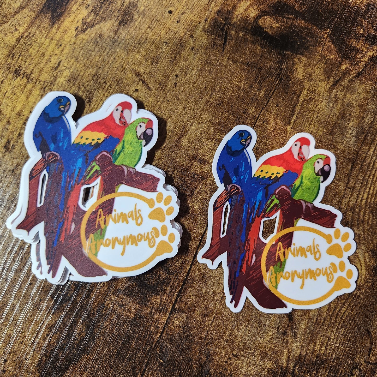 3 Macaws Sketch - Sticker