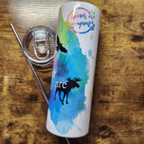 Find me Wild Thing Mixed Species Rainbow Watercolor Tumbler (Made to Order)