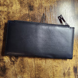 Perro pintado - Encuéntrame - Cartera - Broche de doble botón con cremallera (hecho a pedido)