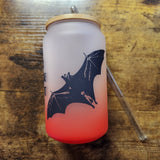 Flying Fox / Bat - For Fox Sake - Glass Cup