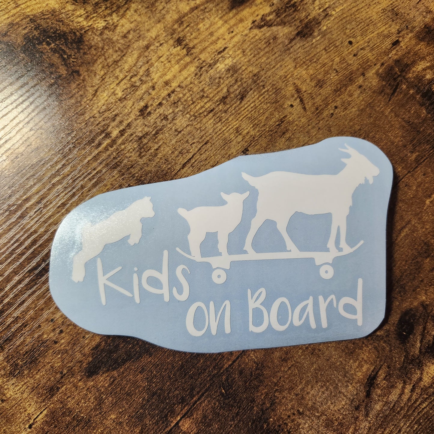 Goats - Kids on Board - Decal (Made to Order)