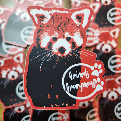 Red Panda (Two Color) - Sticker