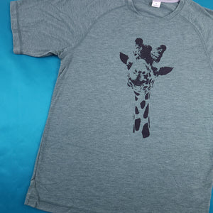 Giraffe Face Wicking Raglan Tee