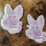 Fennec Fox Sketch (Lavender) - Sticker