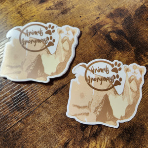 Dromadary Camel Sketch (Yellow) - Sticker