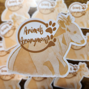 Yellow Backed Duiker Sketch (Yellow) - Sticker