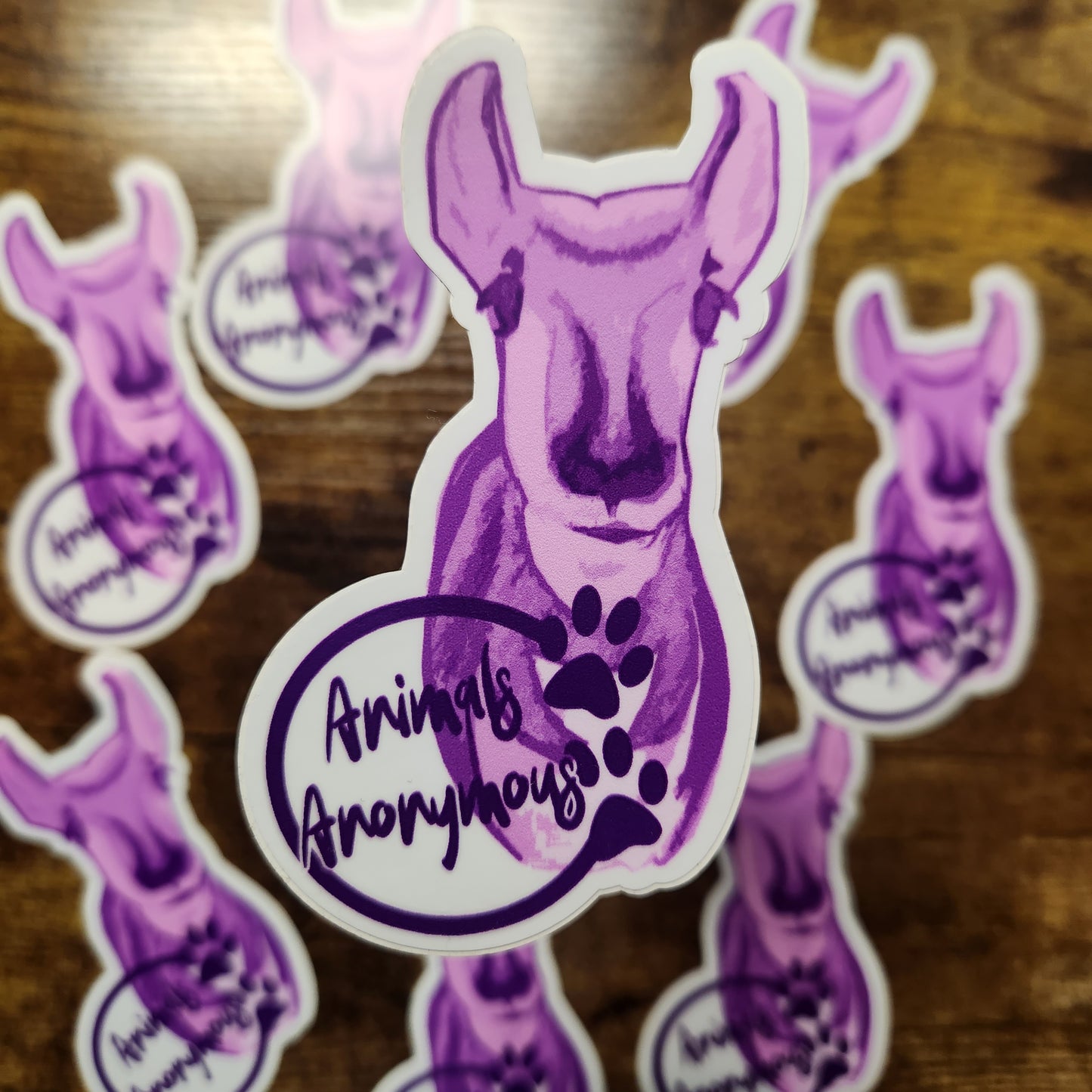 Pronghorn Sketch (Purple) - Sticker