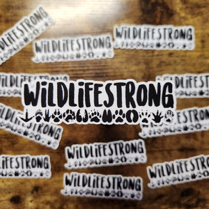 Wildlife Strong Paws - Sticker