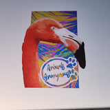 Neon Flamingo - Sticker CLEAR