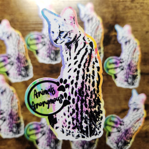 Serval - Pegatina 