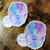 Lion Rainbow Sketch - Sticker CLEAR