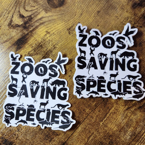 Zoos Saving Species - Sticker
