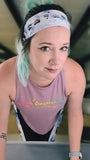 Bear Paw Blue Watercolor Background Headband (Pre Order)