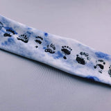 Bear Paw Blue Watercolor Background Headband (Pre Order)