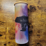 Bear - Find me where the wild things are - Frosted Straight Glass
