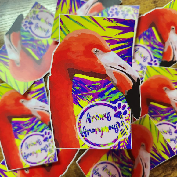 Neon Flamingo - Sticker