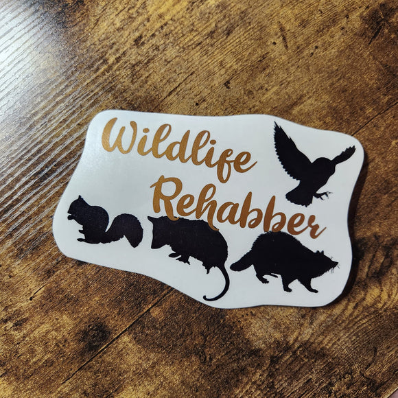 Wildlife Rehabber - Vinyl Decal (Made to Order)