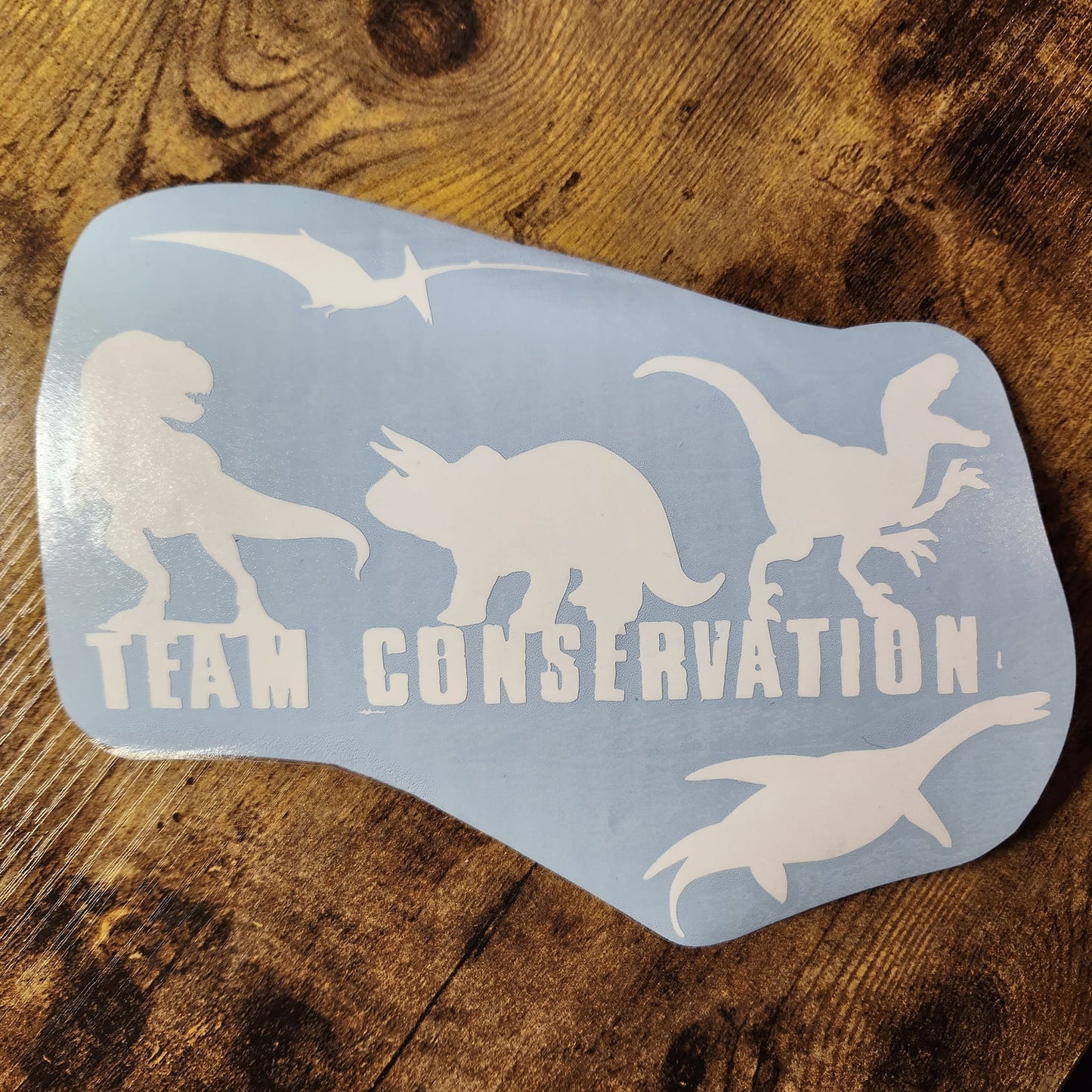Dino - Team Conservation - Vinyl Decal (Made to Order)