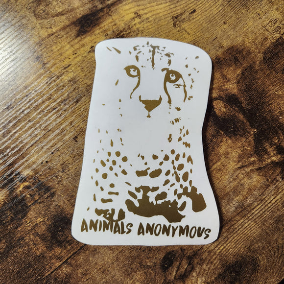 Cheetah Face - Vinyl Decal (Made to Order)