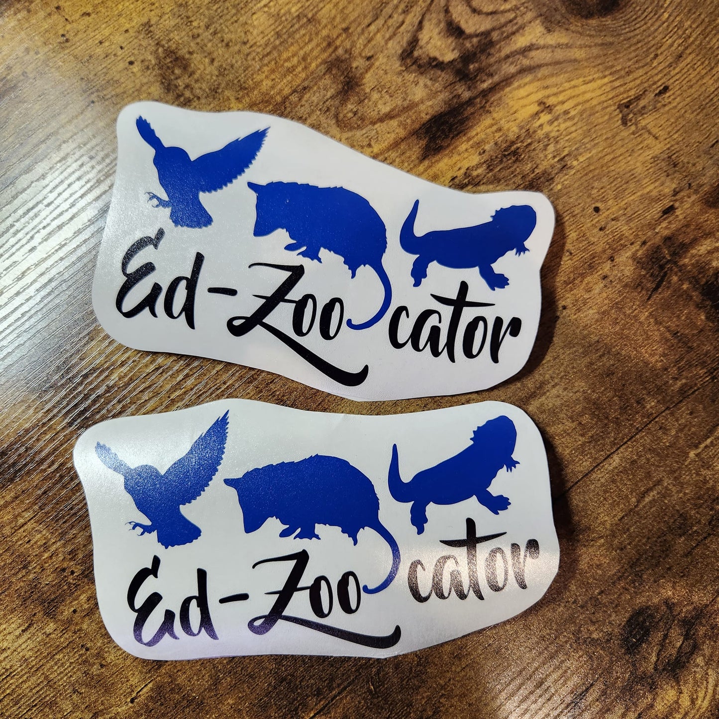 Owl, Opossum, Bearded Dragon - Ed-Zoo-cator - Vinyl Decal (Made to Order)