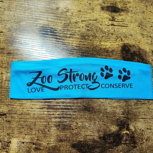 Zoo Strong Paws - Love Protect Conserve - Headband  (Made to Order)