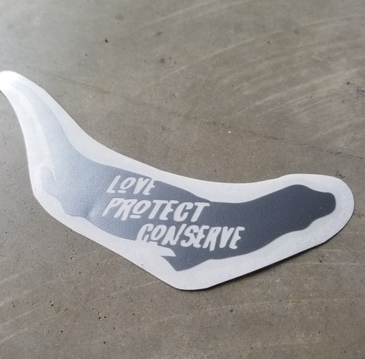 Otter - Love Protect Conserve - Vinyl Decal - Animals Anonymous Apparel
