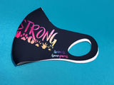 Docent Strong (Paws) Black Background - ADULT MASK - Animals Anonymous Apparel