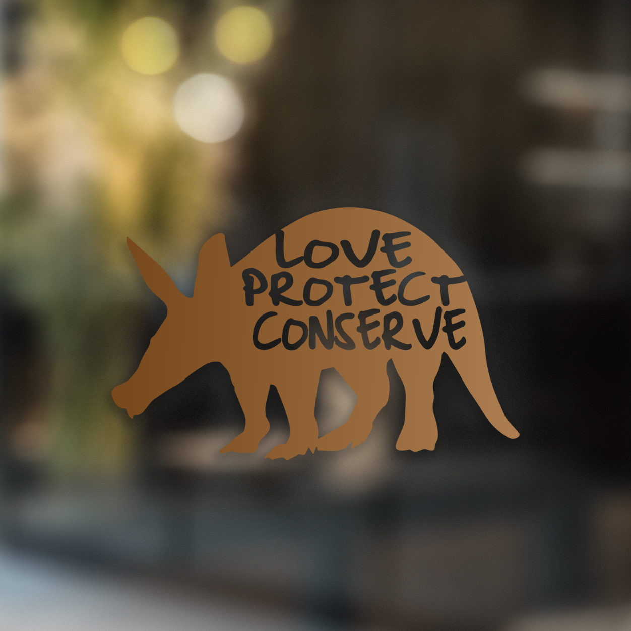 Aardvark Love Protect Conserve - Decal - Animals Anonymous Apparel