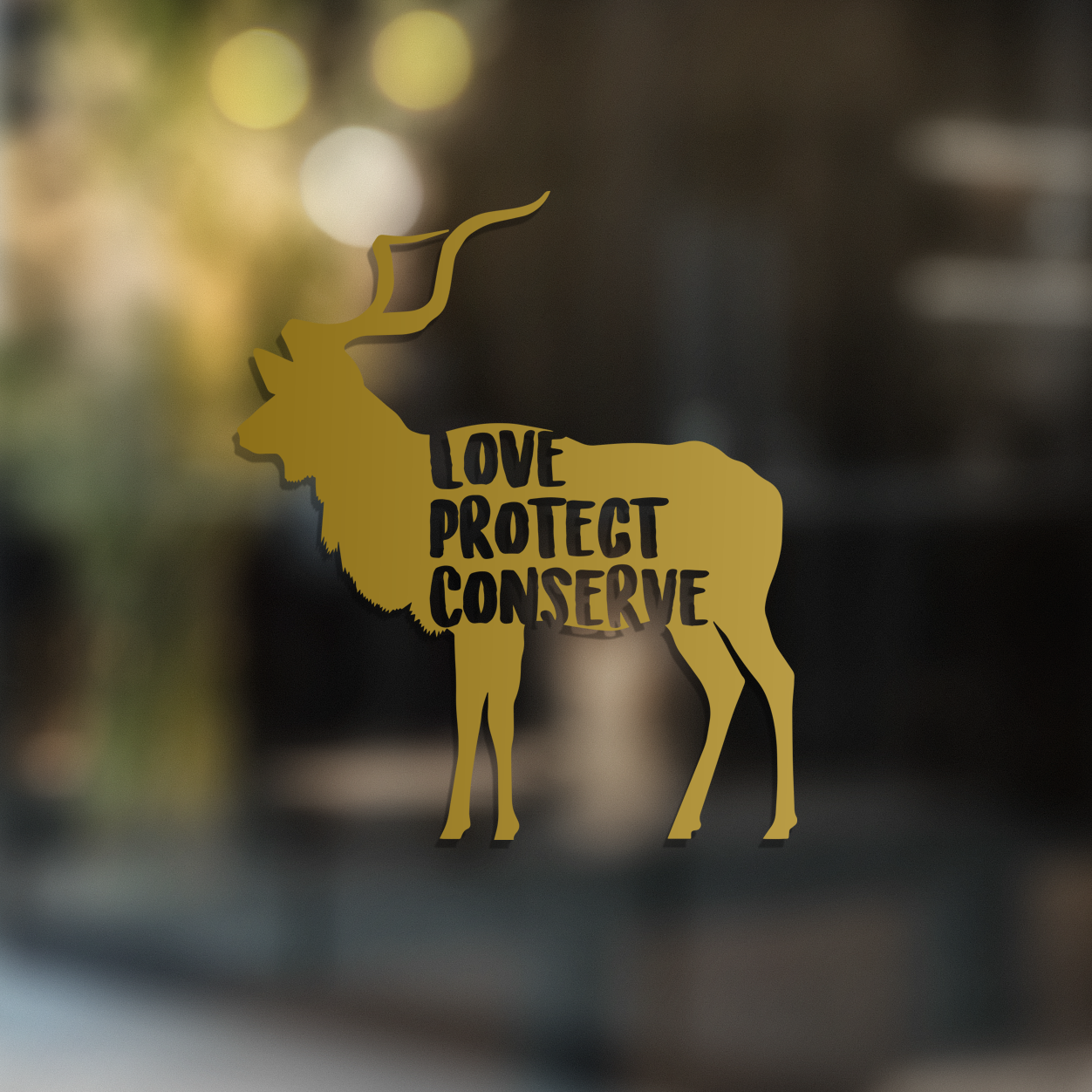 Addax Love Protect Conserve - Decal - Animals Anonymous Apparel