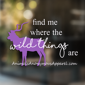 Addax - Wild Things Vinyl Decal - Animals Anonymous Apparel