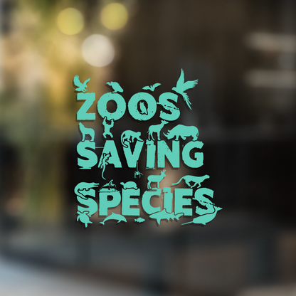 Zoos Saving Species - Decal - Animals Anonymous Apparel