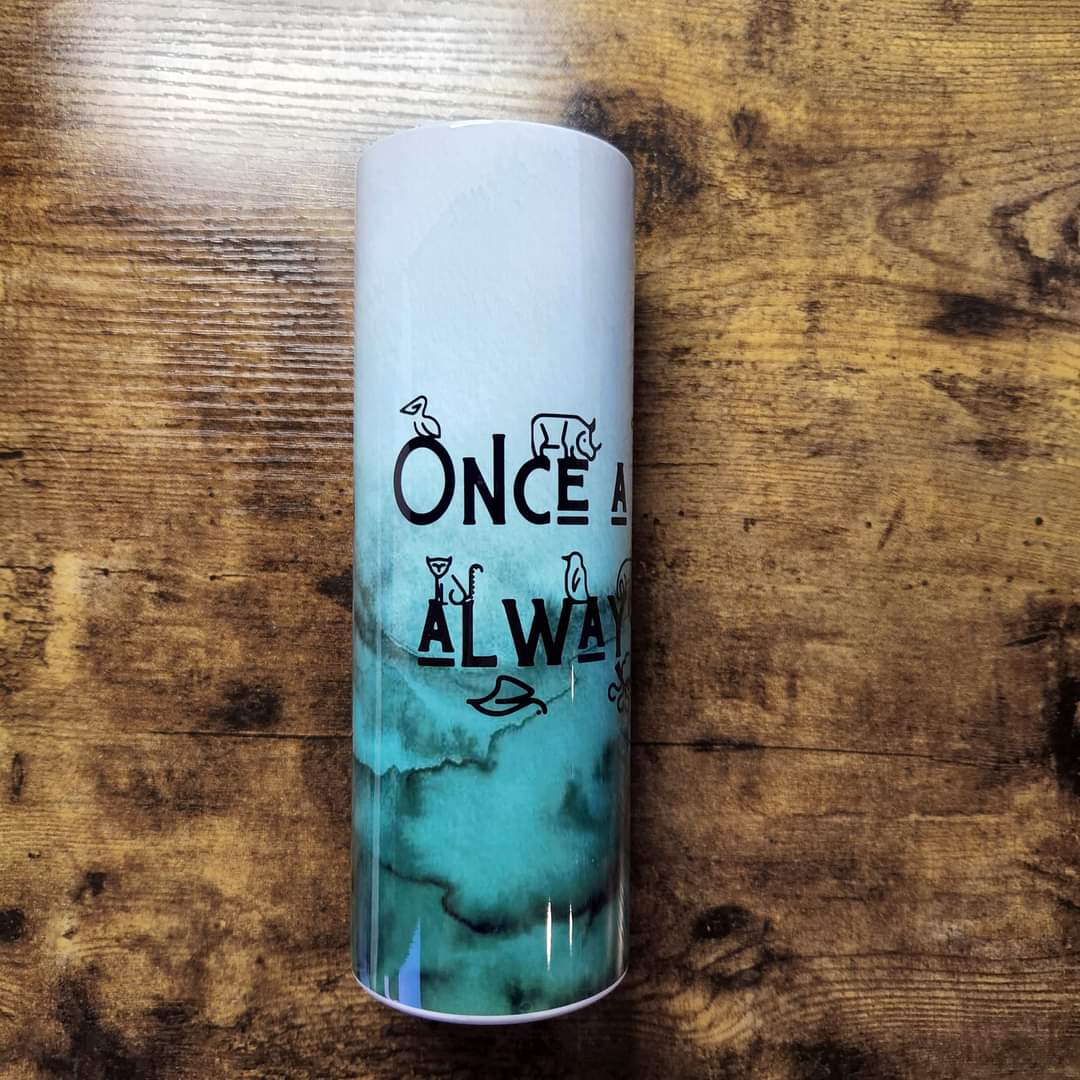Once a Zookeeper Always a Keeper Green Watercolor Tumbler (Made to Order)