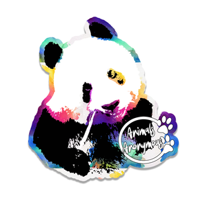 Giant Panda Rainbow Sticker (pre order)