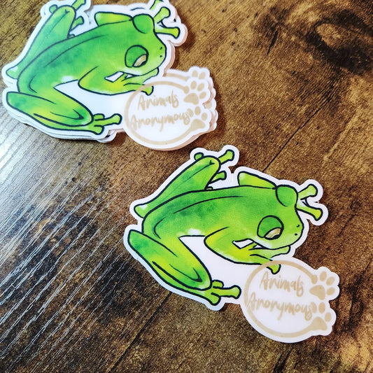 Glass Frog - Sticker CLEAR